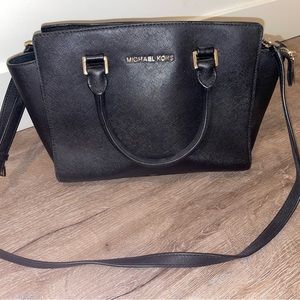 Michael Kors like new black crossbody bag